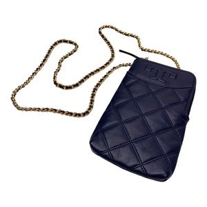 Tory Burch Black Quilted Crossbody Bag
